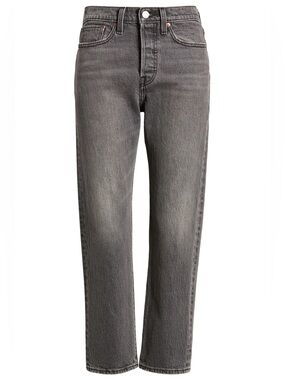 Levi's Wedgie Straight Ankle Jean in Grey Wash